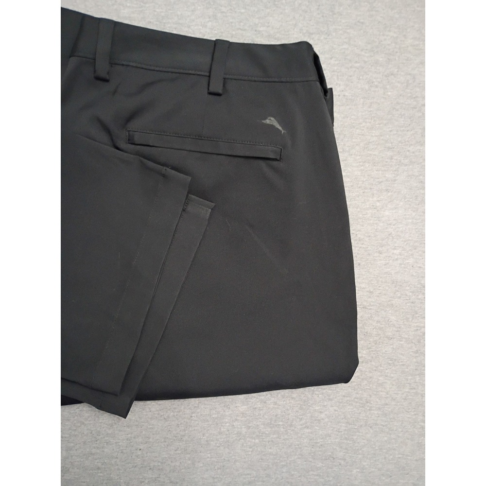 Tommy Bahama Boracay Black Performance Pants Mens 42x36 Straight Leg Stretch